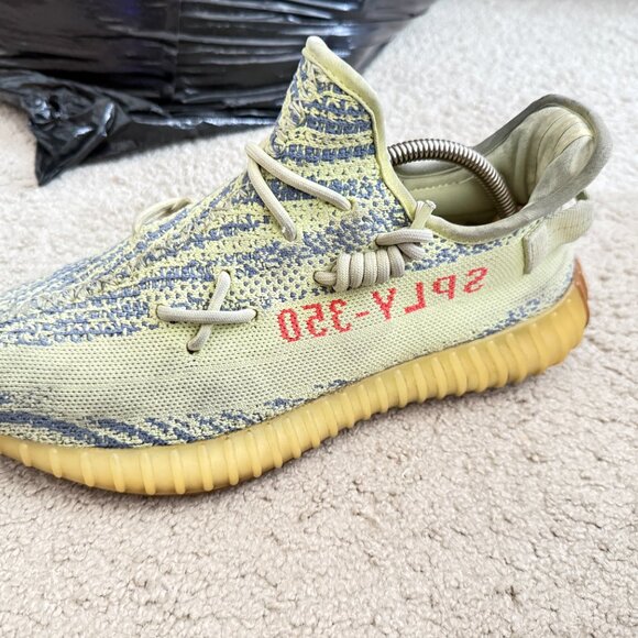 Authentic Adidas YEEZY Boost 350 V2 Semi-Frozen Yellow B37572 Sneakers Sz.9.5 - Picture 5 of 12